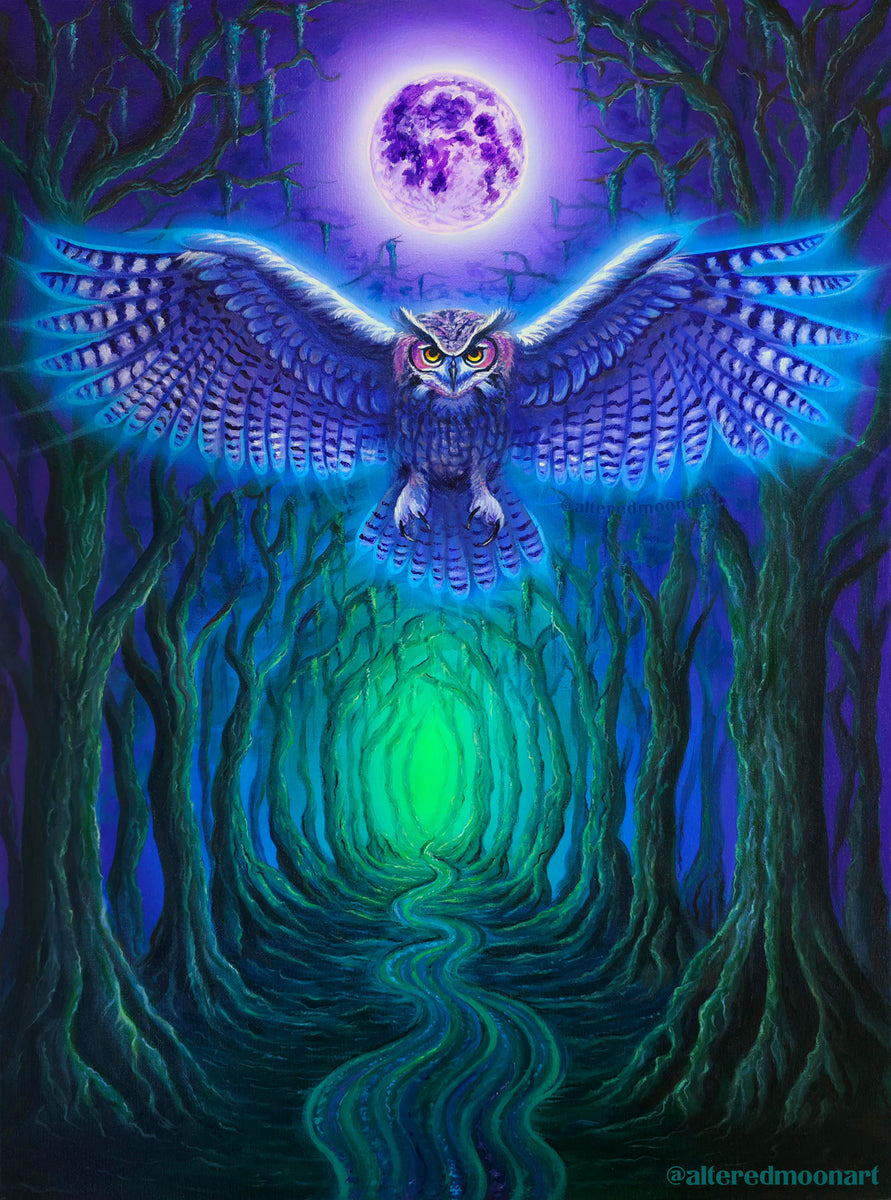 Limited Edition Canvas Print of Lunar Oracle – AlteredMoonArt