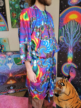 Load image into Gallery viewer, Bejeweled Unisex Satin Kimono

