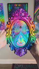 Load and play video in Gallery viewer, Prismatic Gates - frame and holographic print.
