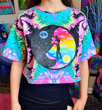 Load image into Gallery viewer, Cosmic Dance Reworked Crop Tee- Large

