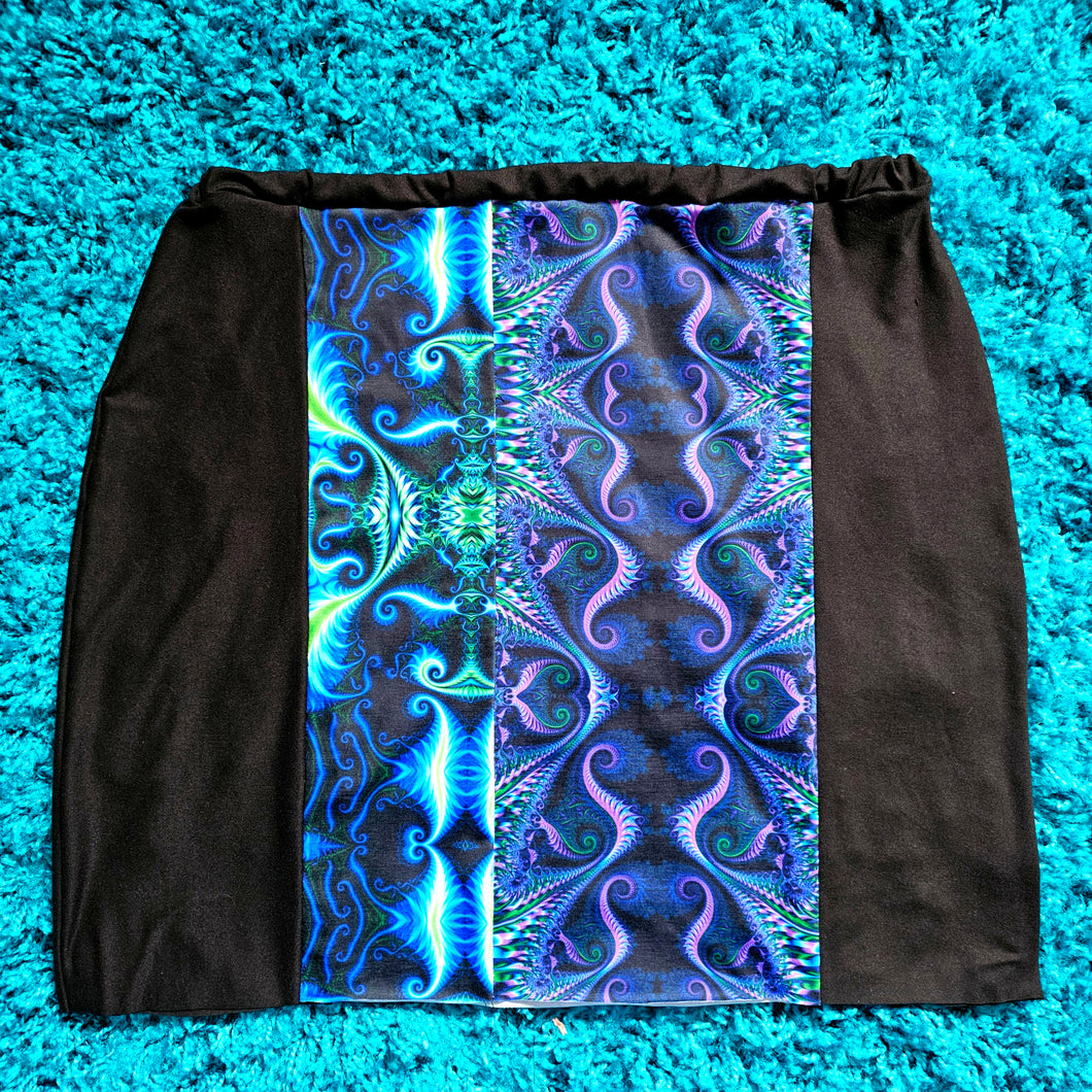 Patchwork mini skirt- size 2X- RTS