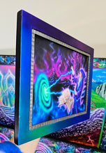 Load image into Gallery viewer, 1 of 1 Framed Embellished Spellcaster Print (Blacklight Reactive)
