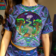 Load image into Gallery viewer, Stairway Reworked Crop Tee- Small- RTS

