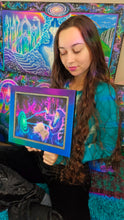 Load image into Gallery viewer, 1 of 1 Framed Embellished Spellcaster Print (Blacklight Reactive)
