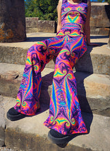 Load image into Gallery viewer, Carnival Fractal Flare Pants- Medium
