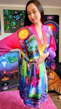 Load image into Gallery viewer, Joyful Journey Satin Kimono
