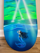 Load image into Gallery viewer, Mermaid Abduction Painted Skateboard
