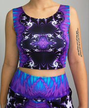 Load image into Gallery viewer, Frosted Fractal Crop Top (Pre Order)
