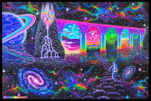 Load image into Gallery viewer, Canvas Print of Cosmic Trip (Blacklight options available)
